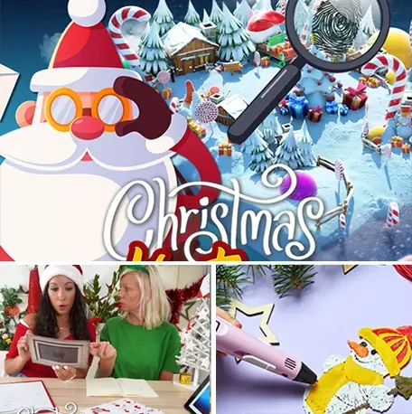 Escape room navideño Salva la Navidad con Papá Noel y pistas